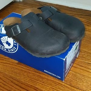 Birkenstock Vegan Boston BS in Anthracite